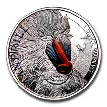 Load image into Gallery viewer, 2020 Cameroon 1 oz Silver Mandrill Proof (Colorized) - ZM
