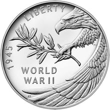 Load image into Gallery viewer, 2020 End of World War II 75th Anniversary 1oz Proof Silver Medal Eagle | ZM | Zion Metals
