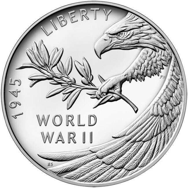 2020 End of World War II 75th Anniversary 1oz Proof Silver Medal Eagle | ZM | Zion Metals