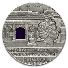 Load image into Gallery viewer, 2020 Niue 2 oz Silver Antique India Imperial Art Coin | ZM | Zion Metals
