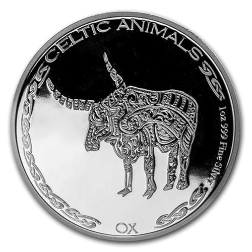 2020 Republic of Chad 1 oz Silver Celtic Animals Ox - ZM