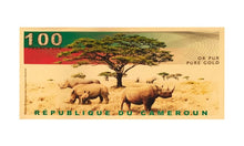 Load image into Gallery viewer, 2021 Aurum Republic of Cameroon 1/1000 oz Gold Note - Zion Metals
