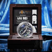 Load image into Gallery viewer, 2021 Niue 2 oz Antique Silver Chinese Heroes - LIU BEI - Zion Metals
