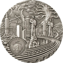 Load image into Gallery viewer, 2021 Palau $10 Vikings Passage &amp; Afterlife Series 2oz Silver High Relief coin - Zion Metals
