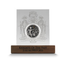 Load image into Gallery viewer, 2021 Malta 2 oz Silver Antique KNIGHTS OF THE PAST 10 Euro Coin - Zion Metals
