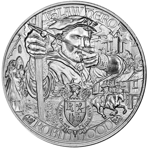 2021 Niue Robin Hood 1 oz Silver Coin BU - Zion Metals