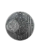 Load image into Gallery viewer, 2021 Niue Blood of Elves The Witcher Book 2 oz Antique finish Silver Coin - Zion Metals
