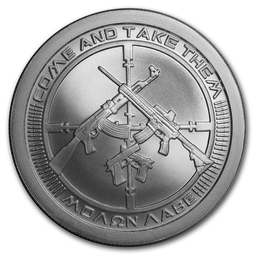 2021 1 oz Silver Shield Round - AG-47 Come and Take It | ZM | Zion Metals