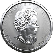 Load image into Gallery viewer, 2022 Canadian 1 oz Silver Maple Leaf Coin BU - Zion Metals
