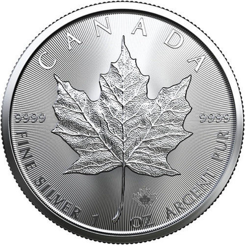 2022 Canadian 1 oz Silver Maple Leaf Coin BU - Zion Metals
