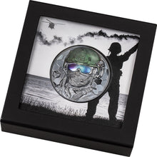 Load image into Gallery viewer, 2022 Cook Islands 3 oz Silver Real Heroes Special Forces - Zion Metals
