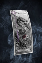 Load image into Gallery viewer, 2022 Silverback - Silver Dragons Purple Edition Graded PMG 70 .999 Silver Aurum Note - Zion Metals
