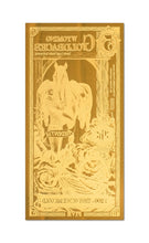 Load image into Gallery viewer, 5 Wyoming Goldback (5 Pack) - Aurum Gold Note (24k) - ZM

