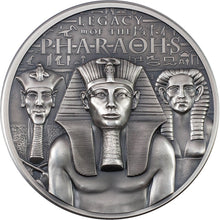 Load image into Gallery viewer, 2022 Cook Islands LEGACY OF THE PHARAOHS Antique 3 Oz Silver Coin - Zion Metals

