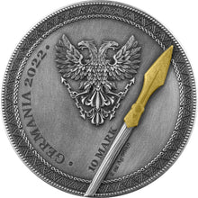 Load image into Gallery viewer, 2022 Germania Mint Warriors: ARMINIUS 2 oz Silver Antique Coin - Zion Metals
