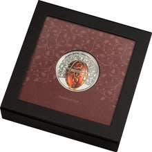 Load image into Gallery viewer, 2022 Mongolia Rosebud Fabergé Egg 2 oz Silver Proof Coin - Zion Metals

