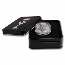 Load image into Gallery viewer, 2022 Cook Islands 1 oz Silver Untrapped Coin Antiqued .999 Fine Box &amp; COA - Zion Metals
