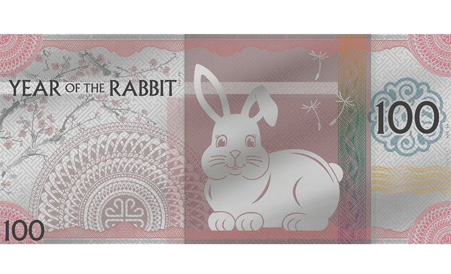 2023 Mongolia Lunar Year of the Rabbit Silver Note - Zion Metals