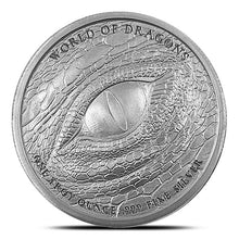 Load image into Gallery viewer, 1 oz Silver World of Dragons The Welsh Round | ZM | Zion Metals
