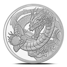 Load image into Gallery viewer, 1 oz Silver World of Dragon Series The Chinese Round | ZM | Zion Metals
