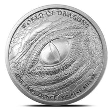 Load image into Gallery viewer, 1 oz Silver World of Dragons Series The Norse Round | ZM | Zion Metals
