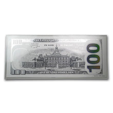 Load image into Gallery viewer, $100 Replica Benjamin Franklin Design 5 gram Silver Note .999 - ZM
