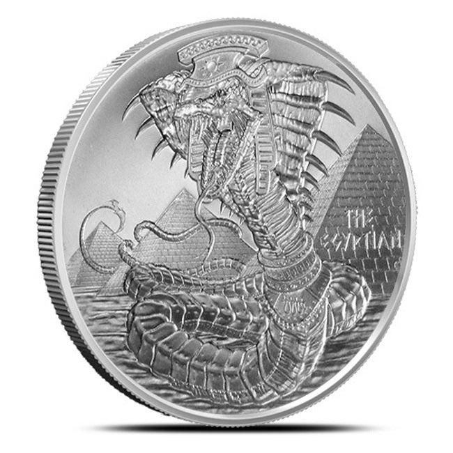 1 oz Silver World of Dragons Series The Egyptian Round | ZM | Zion Metals