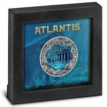 Load image into Gallery viewer, 2019 Niue ATLANTIS THE SUNKEN CITY WITH AQUA EPOXY 2 Oz 5$ Silver Coin - ZM

