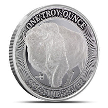 Load image into Gallery viewer, 1 oz Silver Buffalo Round - MintID - ZM
