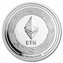 Load image into Gallery viewer, Ethereum 1 oz .999 Commemorative Limited BITPAY Silver Round - Zion Metals

