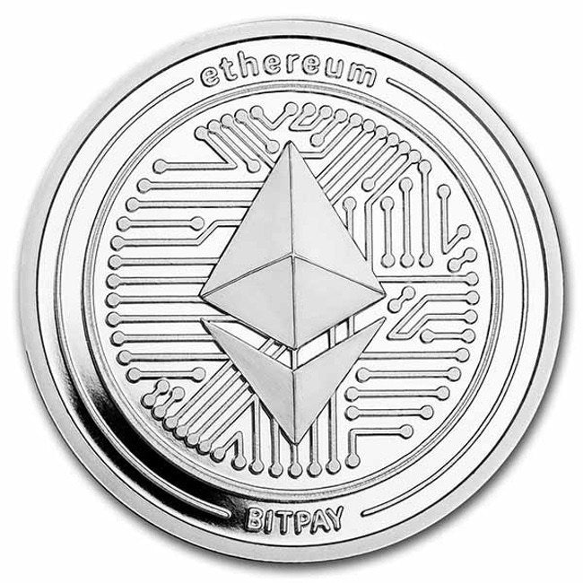 Ethereum 1 oz .999 Commemorative Limited BITPAY Silver Round - Zion Metals
