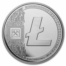 Load image into Gallery viewer, Litecoin 1 oz .999 Commemorative Limited BITPAY Silver Round | Zion Metals
