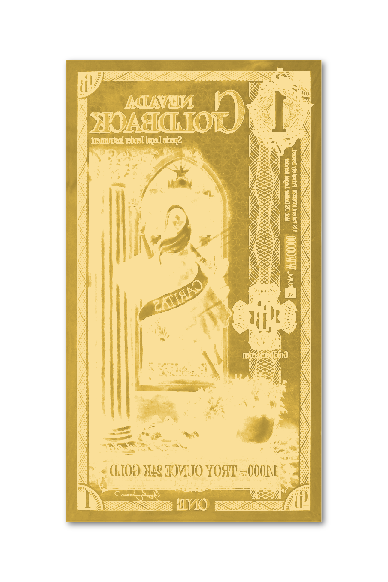 thumbnail image 2 of Lot Of 3 Florida 1/2 Goldback (2025 Alpha Or Production) – 24k Aurum Notes, Brilliant Uncirculated 2 of 6