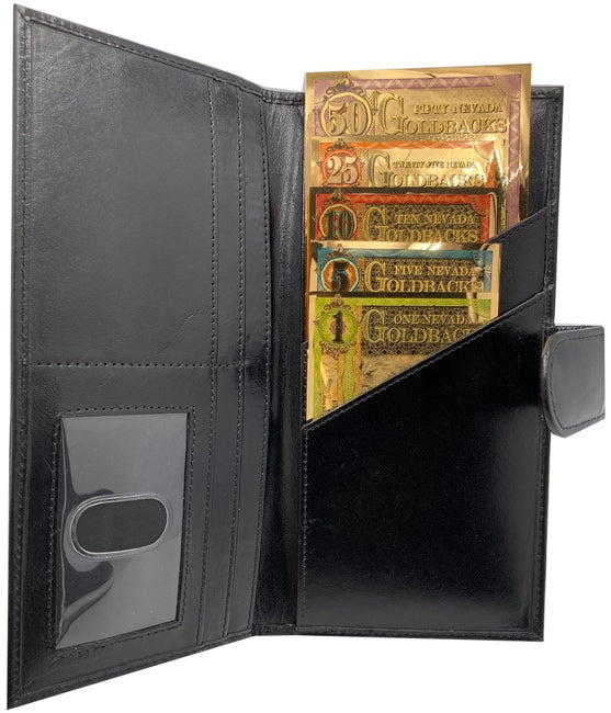 Nevada Goldback Black Wallet (Bundle Pack) - Aurum Gold Note (24k) – ZM
