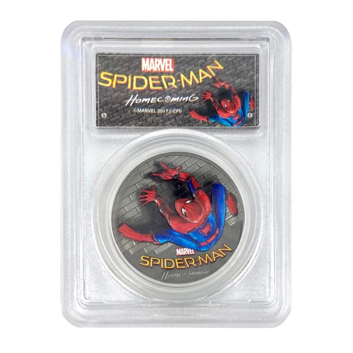 2017 Cook Islands Spider-Man Homecoming PCGS PR70 Silver Coin First Day of Issue - Zion Metals