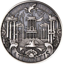Load image into Gallery viewer, Atlantis 1 oz Silver Round - Mythical Cities Series Antique Finish (.999 Pure) - ZM
