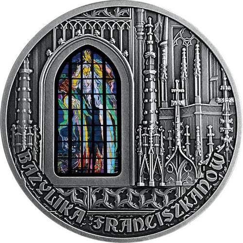 2019 Basilica of St Francis of Assisi in Cracow 2 oz Silver Coin - Cameroon | Zion Metals