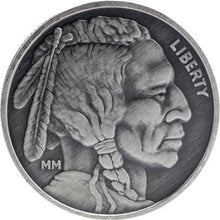 Load image into Gallery viewer, 1 oz Buffalo Silver Round - Antique Finish - ZM
