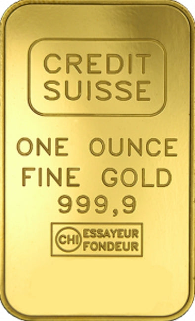 Credit Suisse 1 Ounce Gold Bar | ZM | Zion Metals
