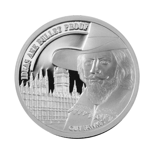 1 OZ SILVER COIN  PROOF GUY FAWKES | ZM | Zion Metals