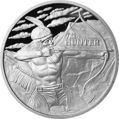 1 oz Silver The Hunter Round - Random Mint - Zion Metals