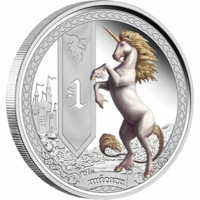 2013 Mythical Creatures - Unicorn 1oz Silver Proof Coin - ZM