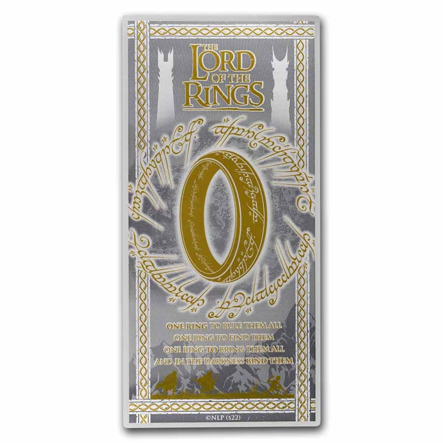 The Lord of the Rings Samoa 3 gram Silver Note - Zion Metals